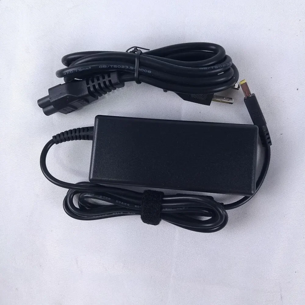 FCC 65W 20V 3.25A Laptop Charger AC Adapter USB Square Tip for Lenovo